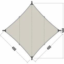 Tatonka - Tarp 3 TC - Tarp Sand Beige Hot