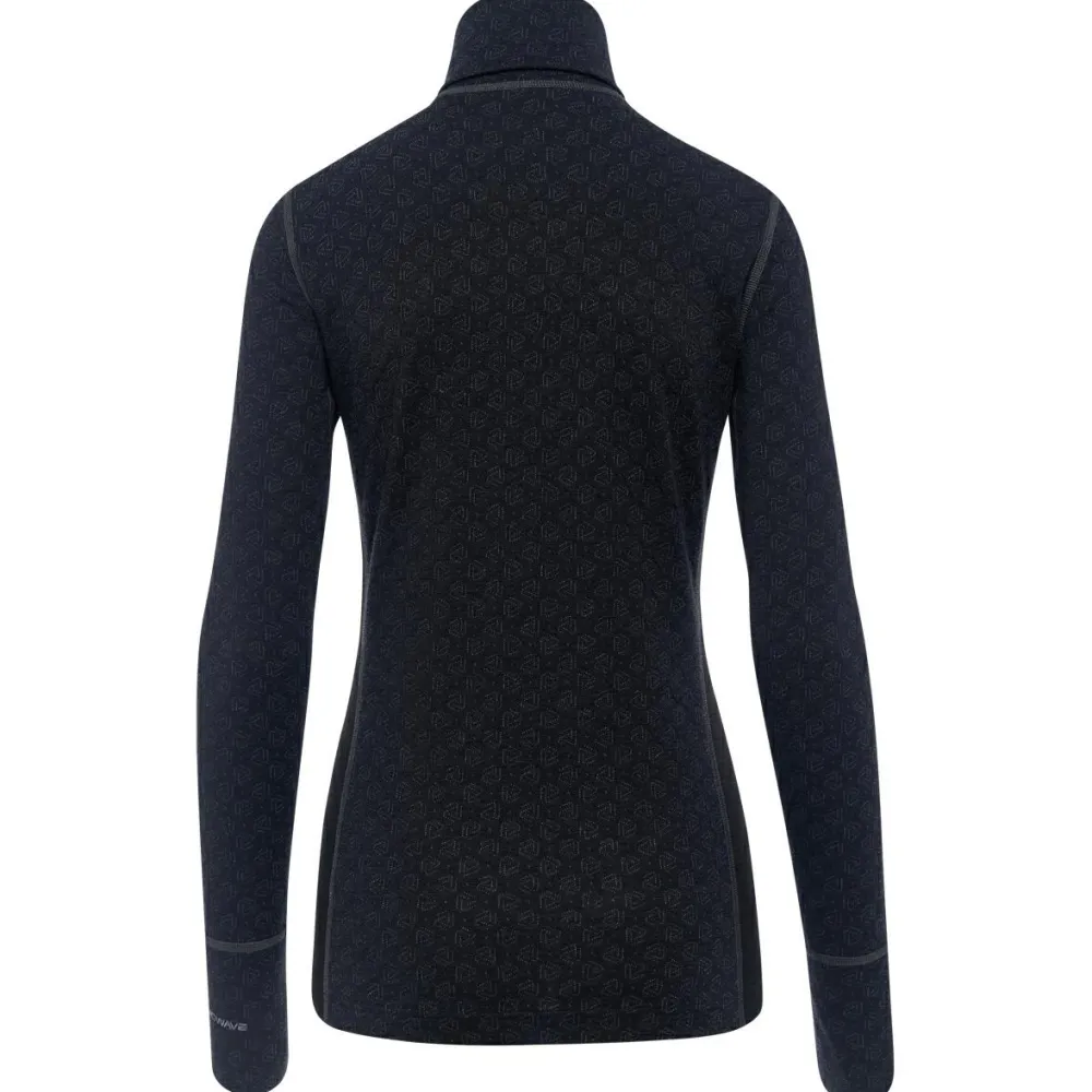 Thermowave - Women's Merino Xtreme L/S 1/2 Zip Turtleneck - Merinounterwäsche Black / Dark Grey Melange Online