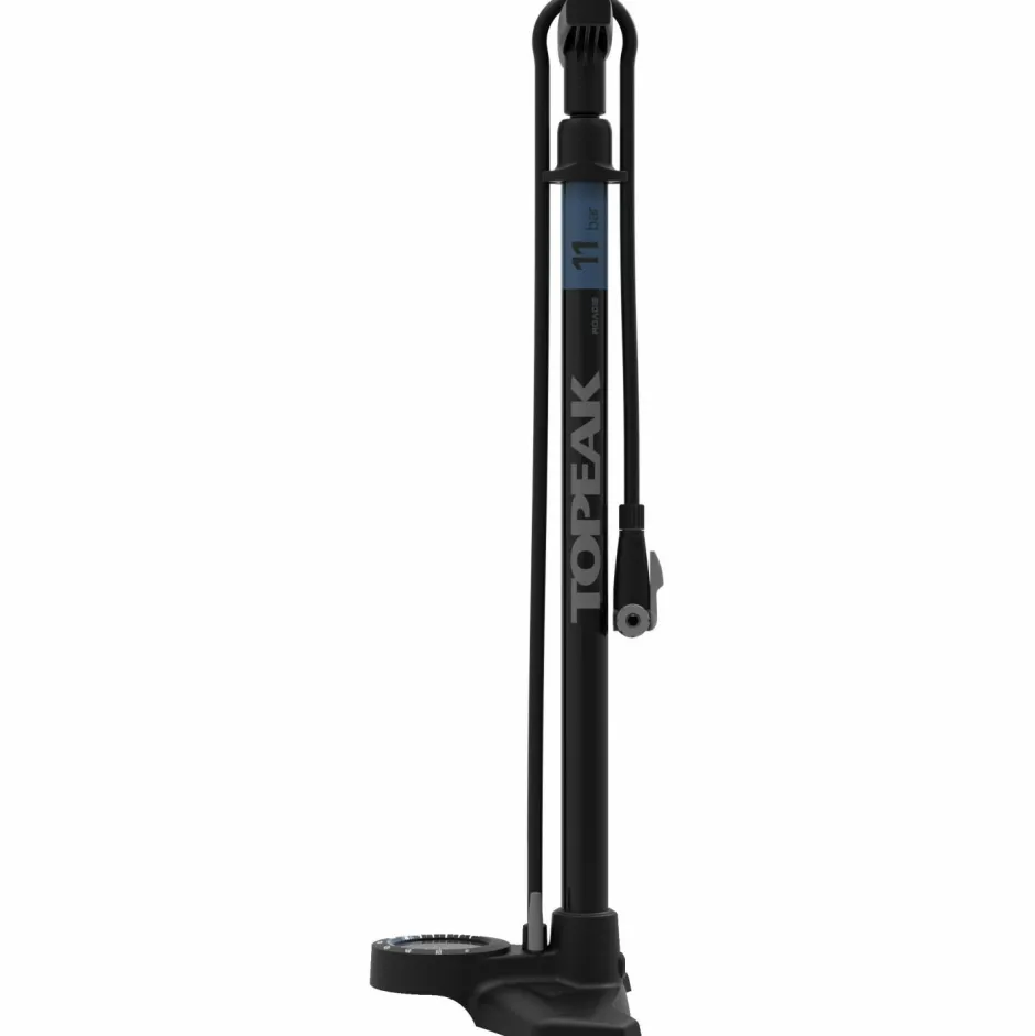 Topeak Fahrradzubehör|Fahrradpumpen-- JoeBlow Roadie EX mit TwinHead - Standpumpe Black / Blue