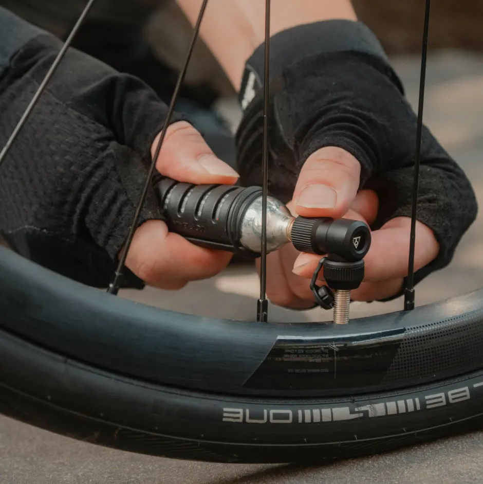 Topeak Fahrradzubehör|Fahrradpumpen-- Nano AirBooster L - CO2-Pumpe Black