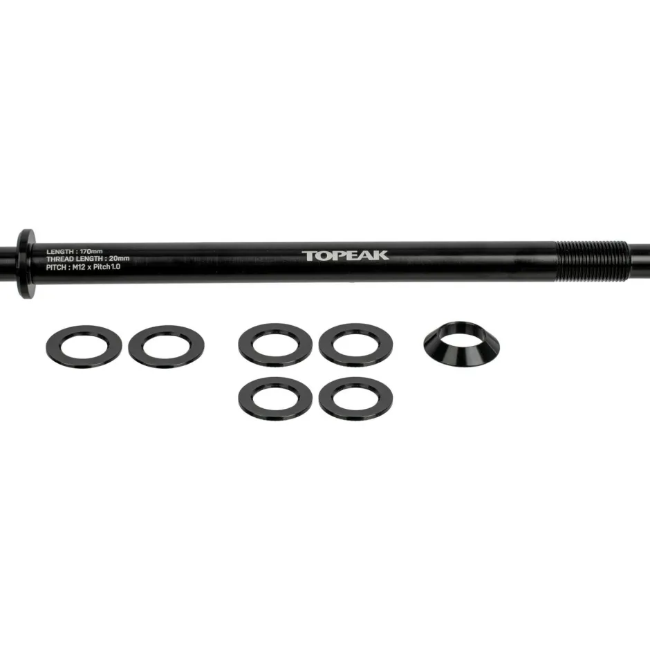 Topeak Fahrradzubehör-- Zi:RAK Thru-Axle 12 x 1,0 mm - Steckachse
