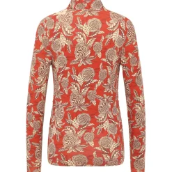 Tranquillo - Woen' Feinine EcoVero-hirt V-Neck - ongeeve
