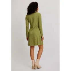 Tranquillo - Women's Gestricktes Swing-Kleid im Retro-Look - Kleid Seaweed Clearance