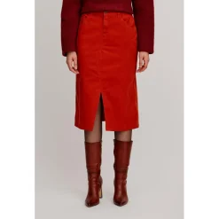 - Women's Langer Rock mit Schlitz - Rock < Tranquillo Clearance