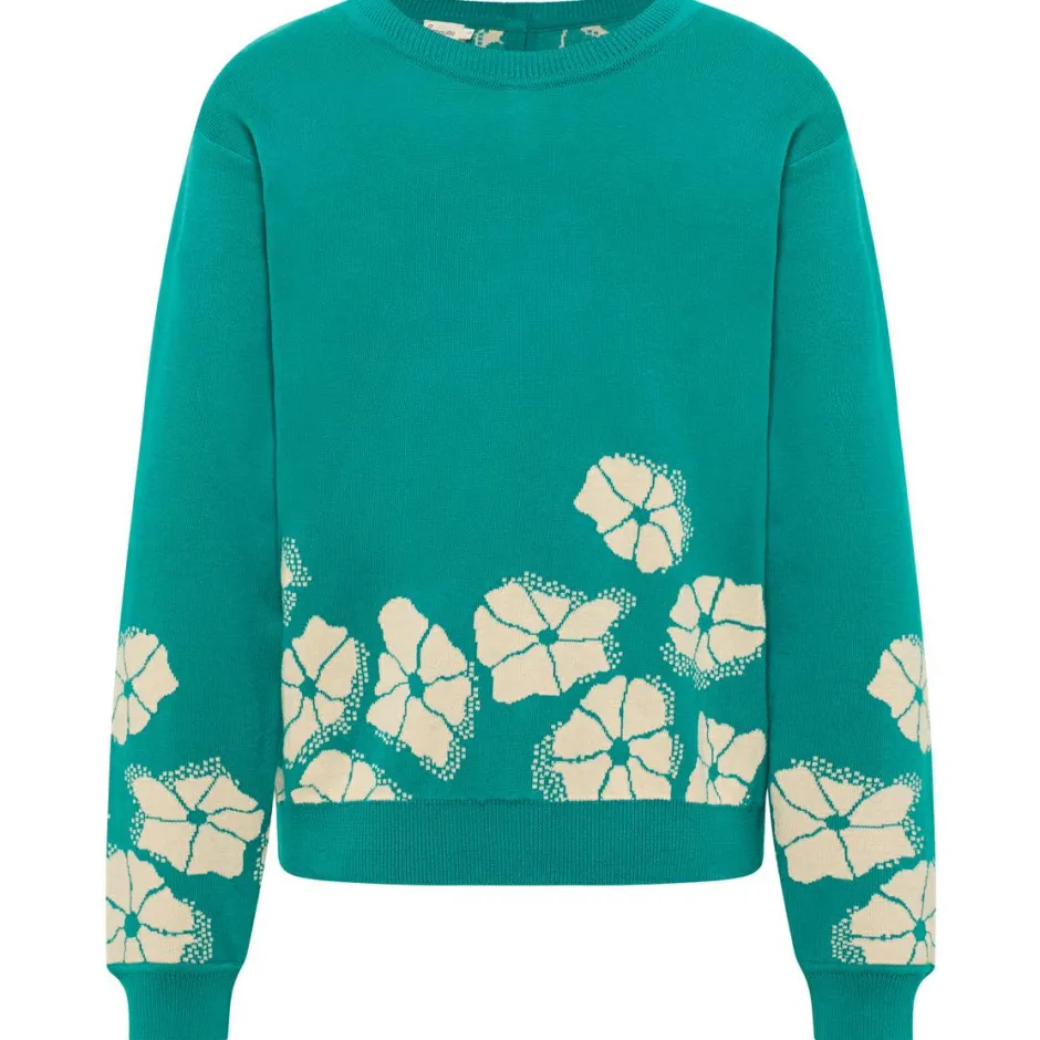 Tranquillo Pullover & Hoodies|Alltagsbekleidung-- Women's Lockerer Jaquard-Pullover - Pullover