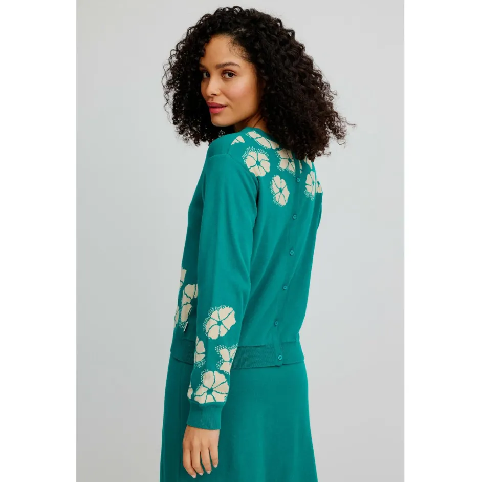 Tranquillo Pullover & Hoodies|Alltagsbekleidung-- Women's Lockerer Jaquard-Pullover - Pullover