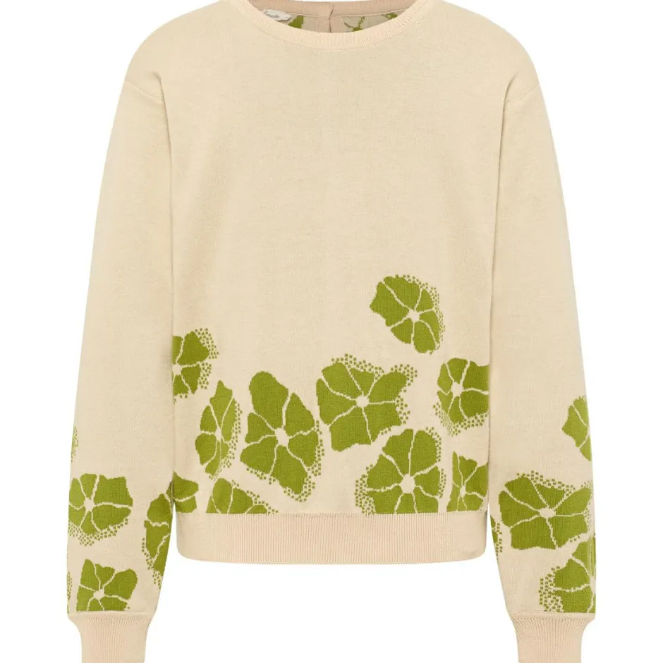 Tranquillo Pullover & Hoodies|Alltagsbekleidung-- Women's Lockerer Jaquard-Pullover - Pullover