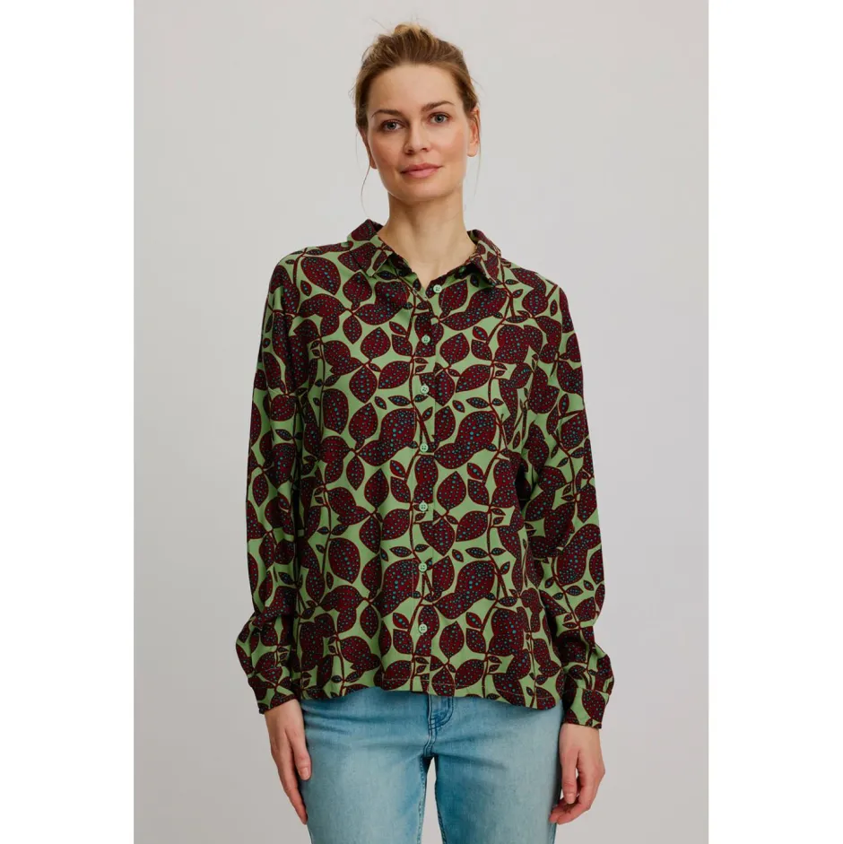 Tranquillo Shirts, Hemden & Longsleeves|Alltagsbekleidung-- Women's Oversize-Bluse aus EcoVero Viskose - Bluse