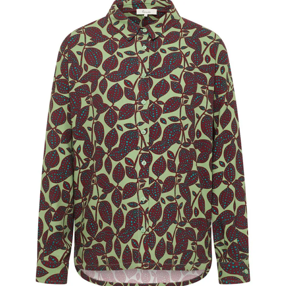 Tranquillo Shirts, Hemden & Longsleeves|Alltagsbekleidung-- Women's Oversize-Bluse aus EcoVero Viskose - Bluse