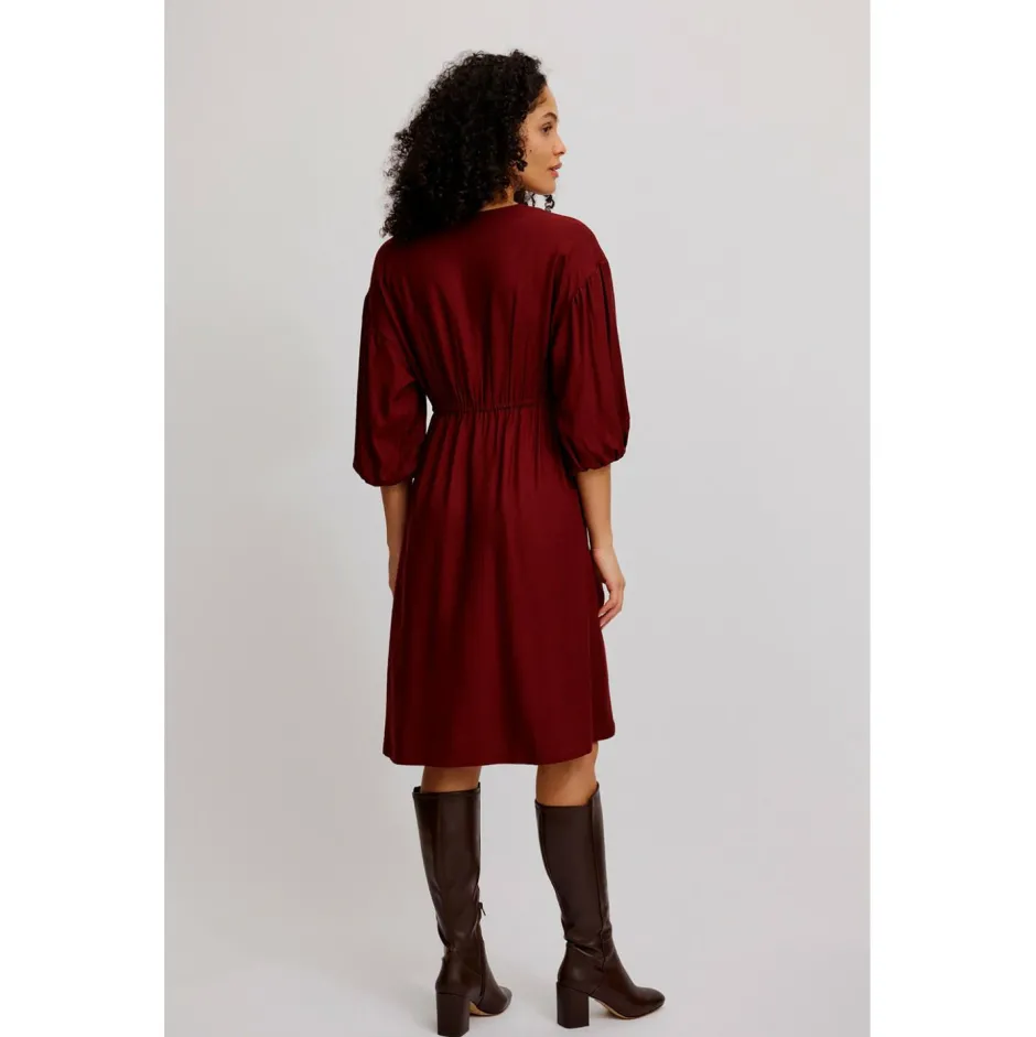Tranquillo - Women's Tailliertes Kleid aus EcoVero Viskose - Kleid