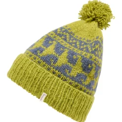 Tranquillo Kopfbedeckungen|Alltagsbekleidung-- Women's Wollmütze mit Bommel - Mütze Smoke