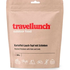 Travellunch Trekkingausrüstung|Outdoor Lebensmittel-- Kartoffel-Lauch-Topf mit Schinken