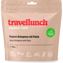 Travellunch Trekkingausrüstung|Outdoor Lebensmittel-- Veggie-Bolognese mit Pasta - Vegetarisch