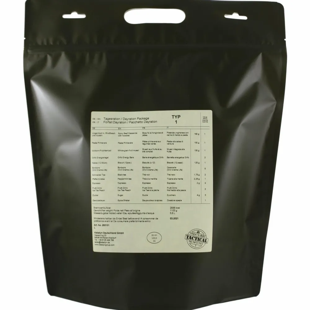 Trek'n Eat - Day Ration Pack Typ 1 Tactical - Tagesration Outlet