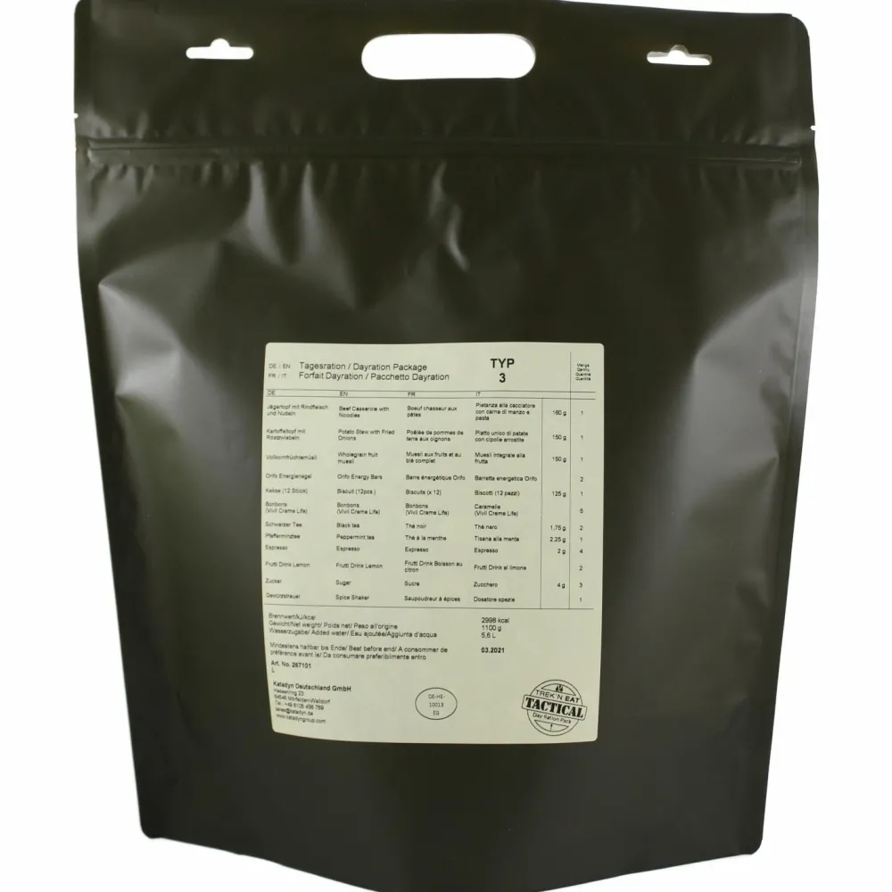 - Day Ration Pack Typ 3 Tactical - Tagesration < Trek'n Eat Sale