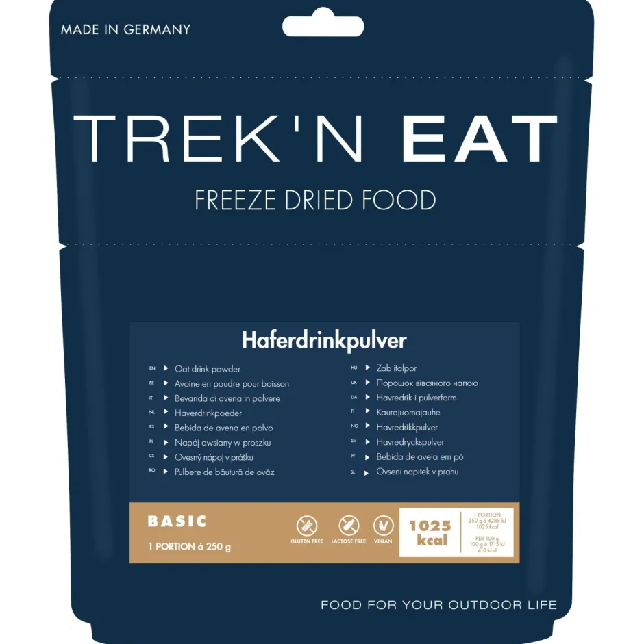 Trek'n Eat Trekkingausrüstung|Outdoor Lebensmittel-- Haferdrinkpulver