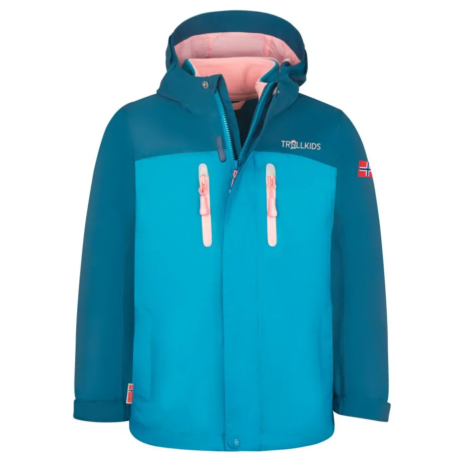 Trollkids Trekkingbekleidung|Alltagsbekleidung-- Girl's Bryggen 3in1 Jacket - Doppeljacke