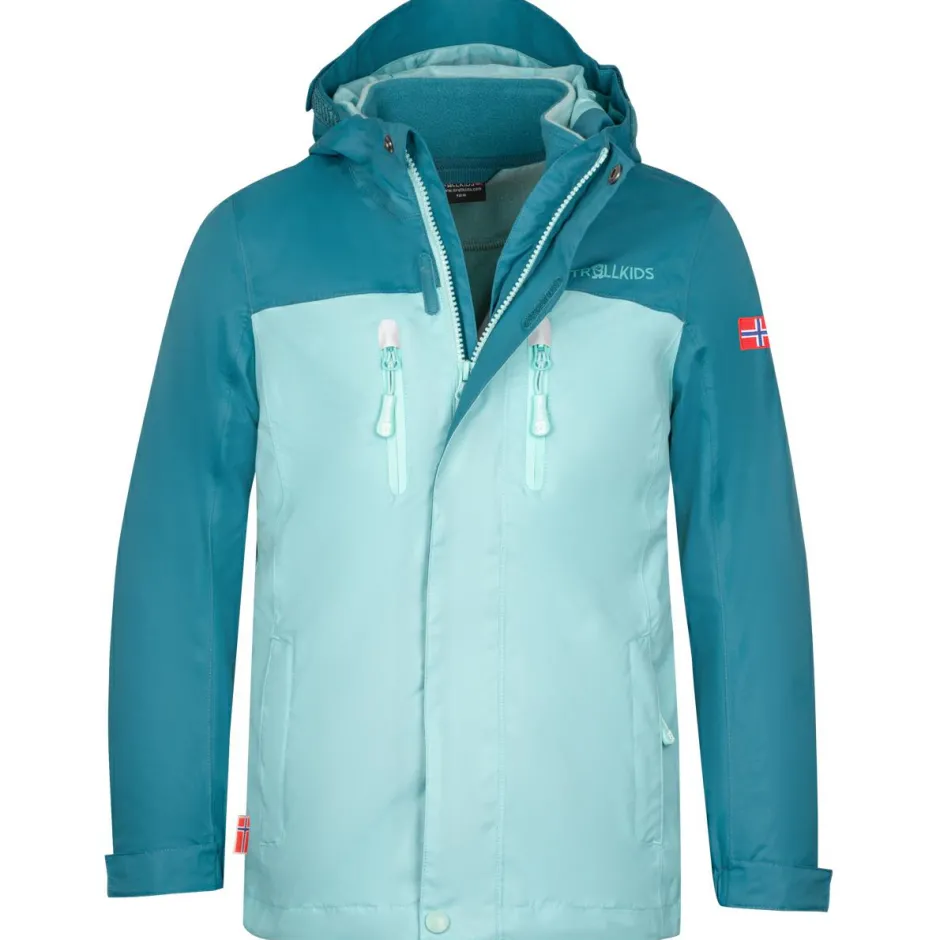 Trollkids Trekkingbekleidung|Alltagsbekleidung-- Girl's Bryggen 3in1 Jacket - Doppeljacke