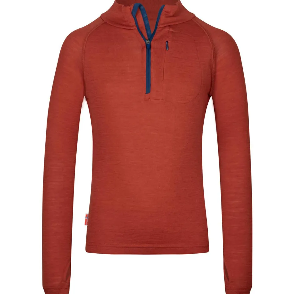 Trollkids Skibekleidung|Merinounterwäsche-- Kid's Lofoten Half Zip - Merinoshirt