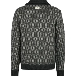 Ulvang Pullover & Hoodies|Pullover & Hoodies-- Echo Half Zip Sweater - Wollpullover Charcoal Melange / Off White