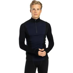 Ulvang Skibekleidung|Merinounterwäsche-- Peak Map Half Zip Baselayer - Merinounterwäsche Black / Navy Blue