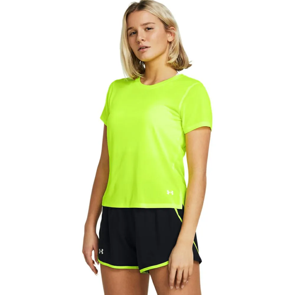 - Woen' aunch horteeve - aufhirt < Under Armour New