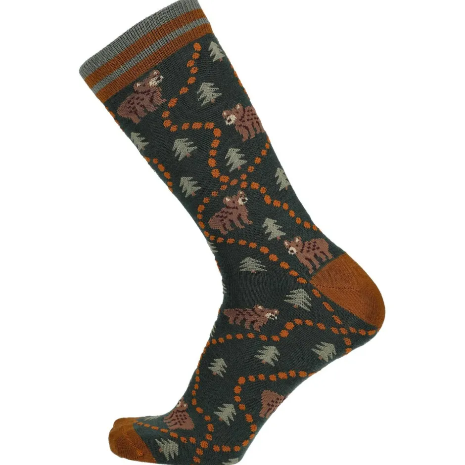 UphillSport Merinosocken|Socken-- Path Bear - Multifunktionssocken Green