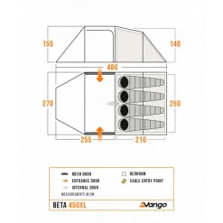 Vango - Beta 450XL - 4-Personen Zelt