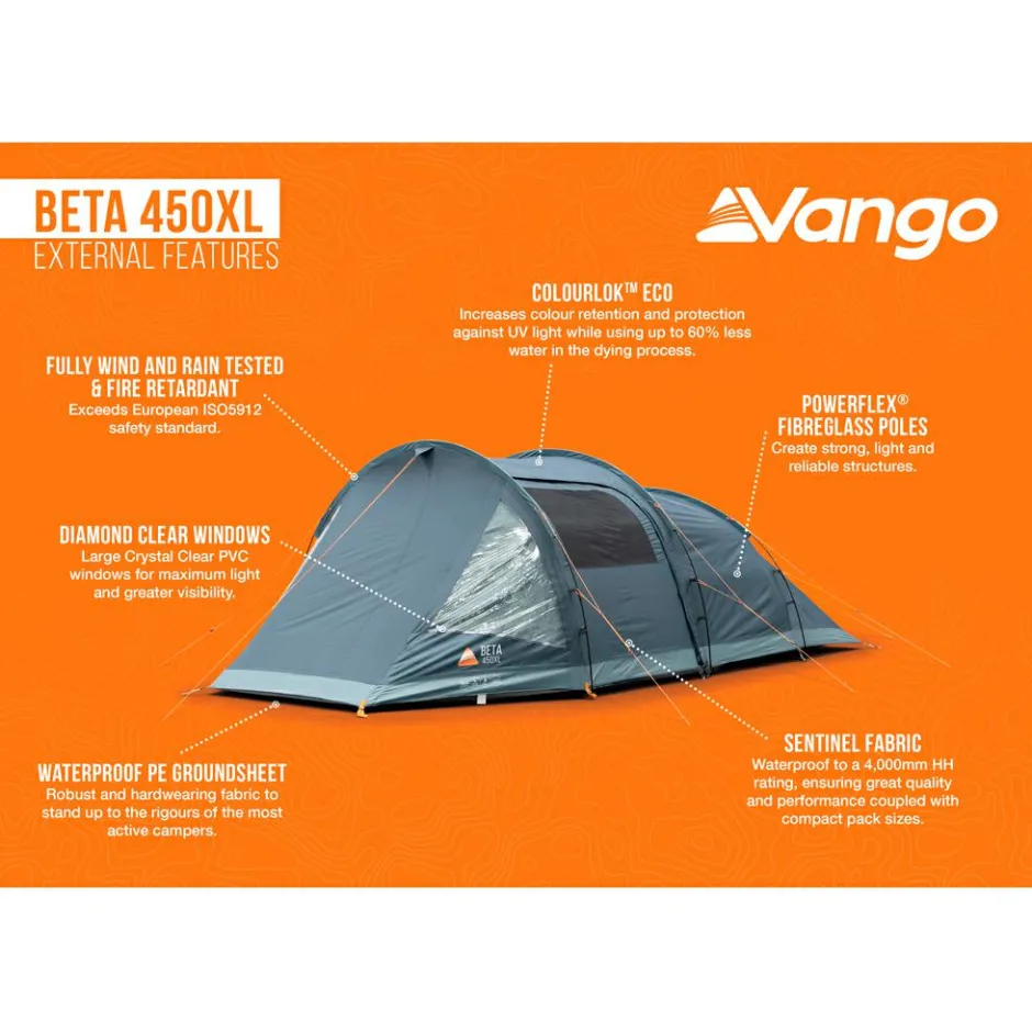 Vango - Beta 450XL - 4-Personen Zelt