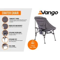 Vango - Crater Chair - Campingstuhl Granite Grey Hot