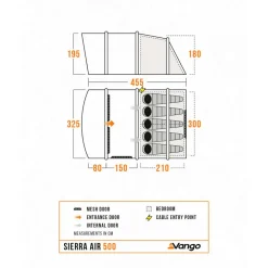 Vango - Sierra Air 500 - Gruppenzelt Deep Blue Online