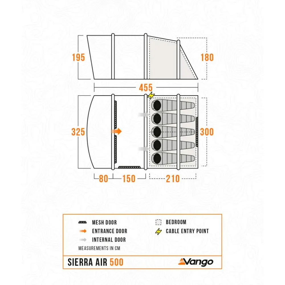 Vango - Sierra Air 500 - Gruppenzelt Deep Blue Online