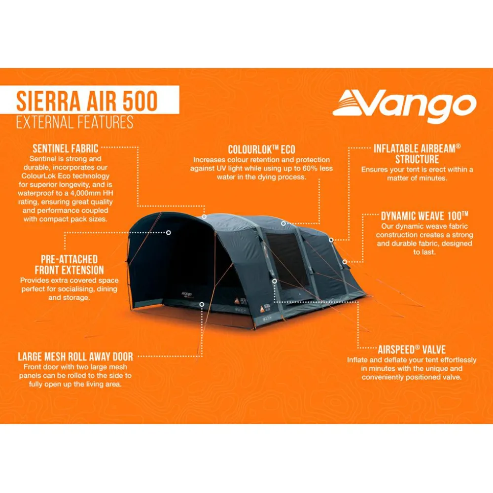 Vango - Sierra Air 500 - Gruppenzelt Deep Blue Online