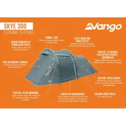 Vango Zelte|3-Personen Zelte-- Skye 300 - 3-Personen Zelt Deep Blue