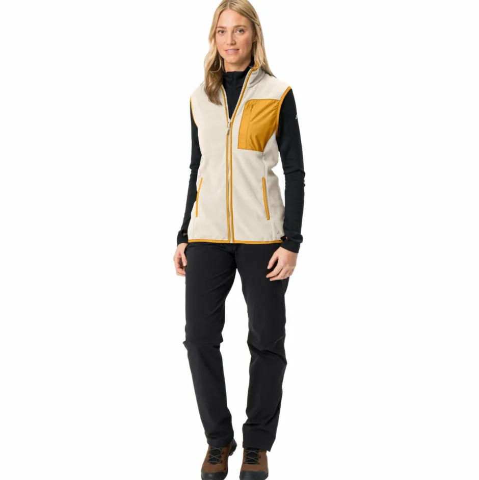 Vaude Trekkingbekleidung|Wanderbekleidung-- Women's Rosemoor Fleece Vest - Fleeceweste Ecru