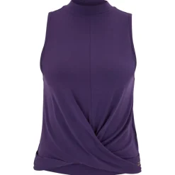 Venice Beach Yogabekleidung|Fitnessbekleidung-- Women's VB Aria Top - Funktionsshirt Eggplant