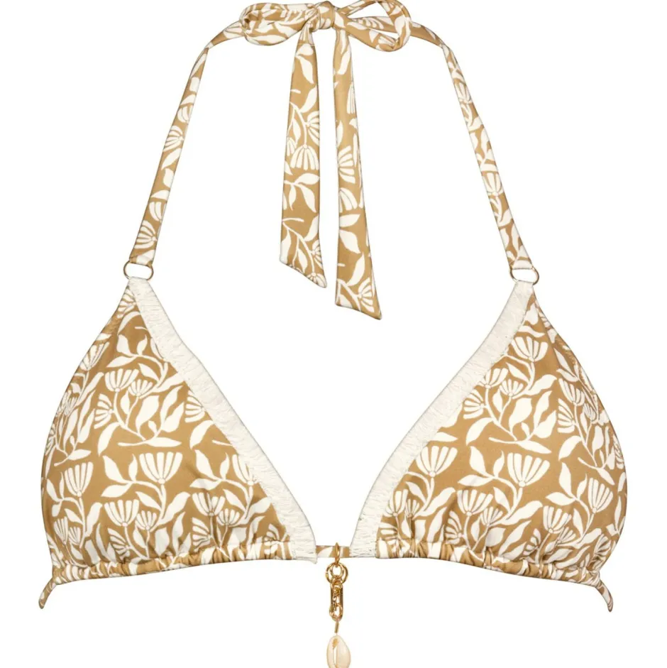 Watercult Bademode-- Women's Coastal Bohemia Bikini Top No. 7232 - Bikini-Top Sand / Cotton
