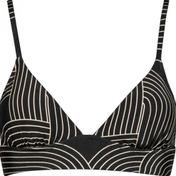 Watercult Bademode-- Women's Line Set Bikini Top No. 7034 - Bikini-Top Black / Tofu
