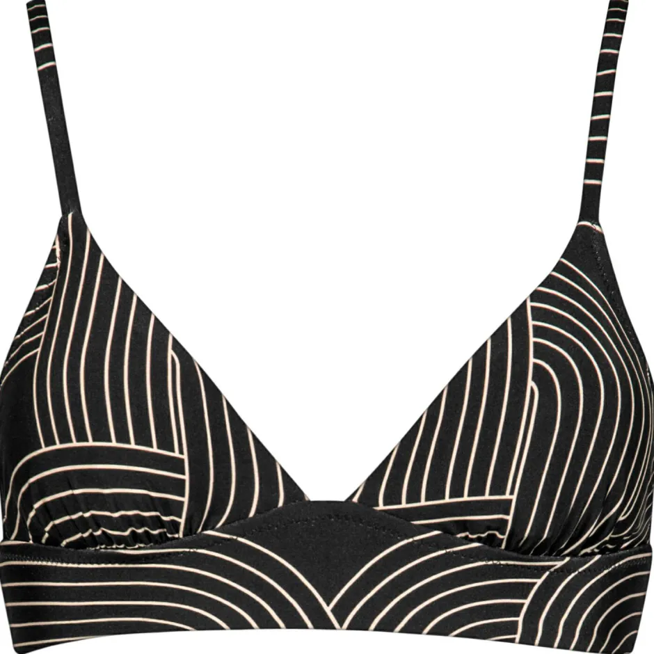 Watercult Bademode-- Women's Line Set Bikini Top No. 7034 - Bikini-Top Black / Tofu