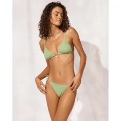 Watercult Bademode-- Women's Swimsparkle Triangle Bikini Top - Bikini-Top Sage Shimmer