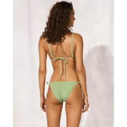 Watercult Bademode-- Women's Swimsparkle Side-Tied Bikini Bottoms - Bikini-Bottom Sage Shimmer