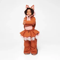 WeeDo - Kid's Squirdo Schneeanzug inkl. Skirt - Overall Leather Brown / Old Rose Discount