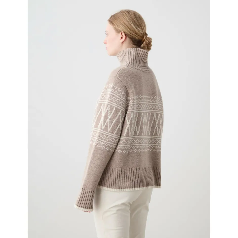 We Norwegians Pullover & Hoodies|Alltagsbekleidung-- Women's Setesdal Pullover - Merinopullover Sand