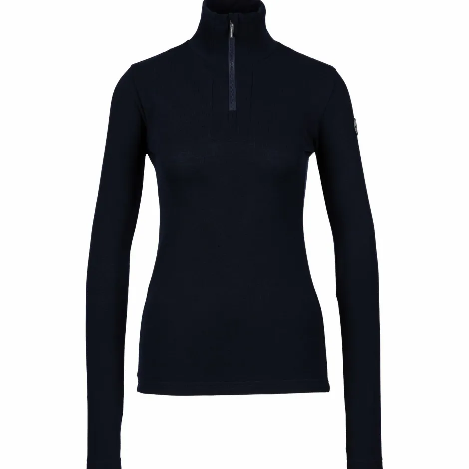 We Norwegians Skibekleidung|Merinounterwäsche-- Women's Tryvann Colblock Zipup - Merinounterwäsche