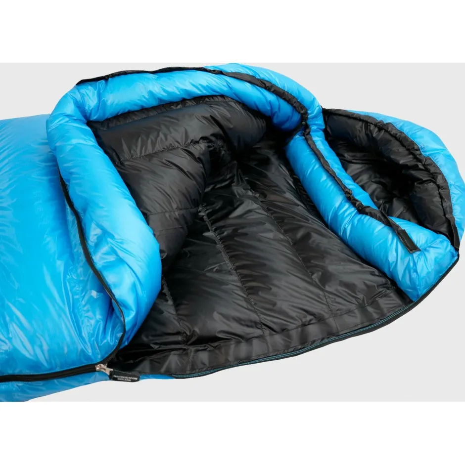 Western Mountaineering Trekkingausrüstung|Daunenschlafsäcke-- Cloudlite - Daunenschlafsack Skyblue / Black