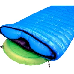 Western Mountaineering - NanoLite - Daunenschlafsack Sky Blue / Black