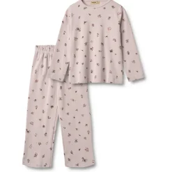WHEAT Unterwäsche|Alltagsbekleidung-- Kid's Picoting Mila - Schlafanzug Soft Lilac Flowers