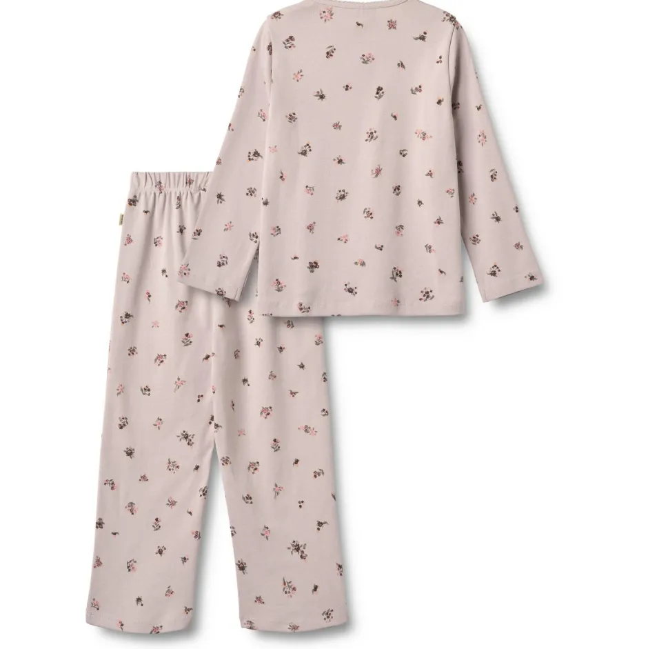 WHEAT Unterwäsche|Alltagsbekleidung-- Kid's Picoting Mila - Schlafanzug Soft Lilac Flowers