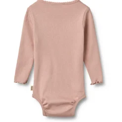 WHEAT Unterwäsche|Alltagsbekleidung-- Kid's Rib Body L/S Regitze - Alltagsunterwäsche Rose Powder