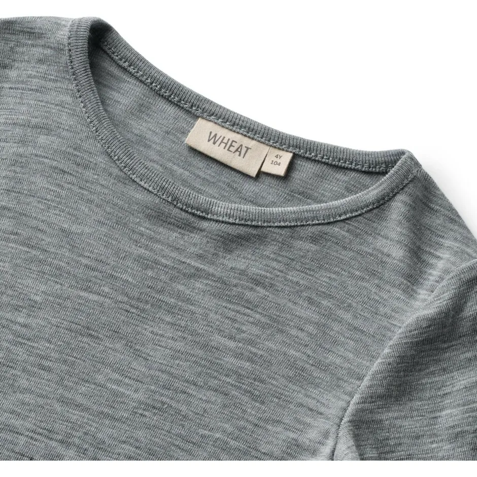 WHEAT Merinounterwäsche|Skiunterwäsche-- Kid's Wool T-Shirt L/S Alfie - Merinounterwäsche